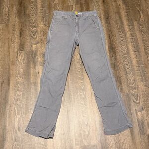 Carhartt Relaxed Fit Work Pants Men’s 31x32 Gray Canvas Workwear